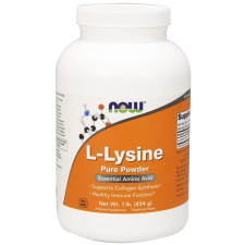 Now Foods NOW L-lizin (L-lizin) por, 454 g vitamin és táplálékkiegészítő