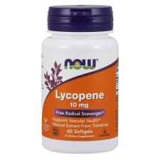 Now Foods NOW Lycopen (Likopin ), 10 mg, 60 softgel kapszulában vitamin és táplálékkiegészítő