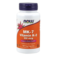 Now Foods NOW MK-7 K2-vitamin, 100 mcg, 120 gyógynövényes kapszulában vitamin és táplálékkiegészítő