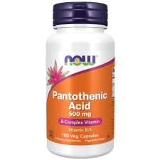 Now Foods NOW Panthoteic Acid B5 (pantoténsav), 500 mg, 100 növényi kapszula vitamin és táplálékkiegészítő