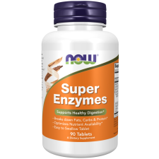 Now Foods NOW Super Enzymes, komplex emésztőenzimek, 90 tabletta vitamin és táplálékkiegészítő