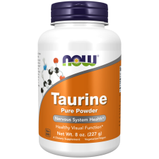 Now Foods NOW Taurine Pure Powder (Taurine) por, 227 g vitamin és táplálékkiegészítő