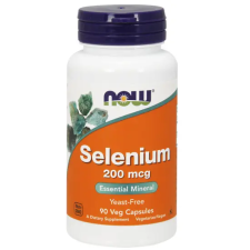 Now Foods Selenium 200 mcg 90 db vegán kapszula vitamin és táplálékkiegészítő