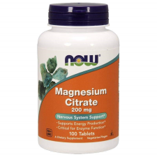 Now magnesium citrate tabletta 200 mg 100 db gyógyhatású készítmény