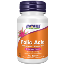 Now Now folic acid 800mcg tabletta 250 db vitamin és táplálékkiegészítő