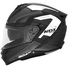 Nox N304S CARVER 2025 Bukósisak, matt fekete/ fehér, mérete 2XL autóalkatrész