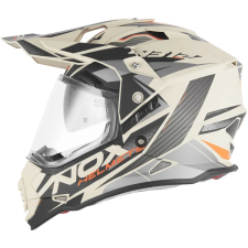 Nox N312 TRACK 2026 Bukósisak, matt homokszín/ narancsszín, méret 2XL bukósisak