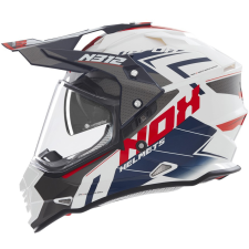 Nox N312 Vapor enduro motorkerékpár sisak fehér-fekete-kék bukósisak