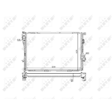 NRF hűtő, motorhűtés NRF 53721 autóalkatrész