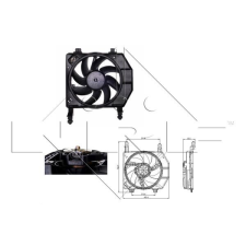 NRF ventilátor, motorhűtés NRF 47077 autóalkatrész