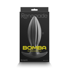 NS Novelties Renegade Bomba Large - szilikon, vízálló anál dildó - 18,7 cm (fekete) műpénisz, dildó