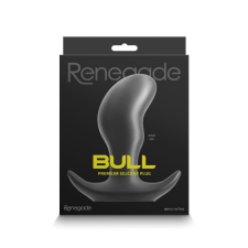 NS Novelties Renegade Bull Medium - szilikon anál dildó - 12,6 cm (fekete) műpénisz, dildó
