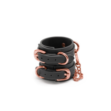Ns Toys Bondage Couture, fekete csukló bilincs, kötöző bilincs, kötöző