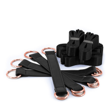 Ns Toys Bondage Couture - Tie Down Straps - Black bilincs, kötöző