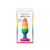 Ns Toys NS Novelties Colours Pride Edition Pleasure Plug Medium Rainbow - szilikon, letapasztható, vízálló anál dildó - 13 cm (színes)