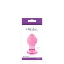 Ns Toys NS Novelties Crystal Small - vízálló, üveg anál dildó - 6,4 cm (rózsaszín) anál