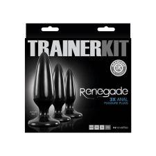 Ns Toys NS Novelties Renegade Pleasure Plug Trainer Kit - vízálló vibrátor szett - 8,5/10,5/13 cm (fekete) vibrátorok