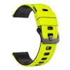 NUBO Amazfit gyorskioldós szilikon óraszíj bicolor (22 mm) – Neonzöld-fekete