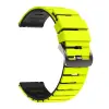 NUBO Amazfit szilikon óraszíj bicolor (22 mm) – Neonzöld-fekete – gyorscsatlakozóval