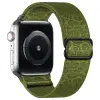 NUBO Apple Watch elasztikus szövet szíj – sötétzöld – 38/40/41mm (Series 1-11)