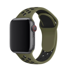 NUBO Apple Watch sport szilikon pótszíj - sötétzöld - 38/40/41mm okosóra kellék