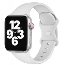 NUBO Apple Watch szilikon pótszíj - fehér - 42/44/45/46mm okosóra kellék