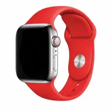 NUBO Apple Watch szilikon szíj - piros - 38/40/41mm okosóra kellék