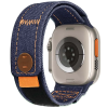 NUBO Apple Watch tépőzáras szövet szíj – sötétkék – 42/44/45/46mm (Series 1-11)