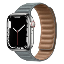 NUBO Apple Watch vegán bőr mágneses pótszíj - szürke - 42/44/45/46mm okosóra kellék