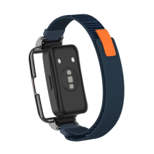 NUBO Huawei Band 8/9/10 tépőzáras szövet szíj védőkerettel okosóra kellék