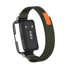 NUBO Huawei Band 8/9/10 tépőzáras szövet szíj védőkerettel okosóra kellék