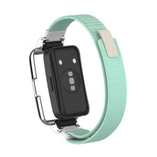 NUBO Huawei Band 8/9/10 tépőzáras szövet szíj védőkerettel okosóra kellék