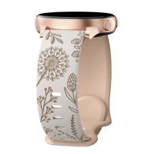 NUBO Samsung 20mm lézergravírozott szilikon pótszíj okosóra kellék