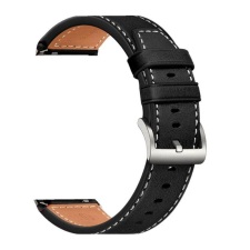 NUBO Samsung 22mm vegán bőr csereszíj fehér varrással okosóra kellék