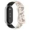 NUBO Xiaomi Smart Band 8/9/10 lézergravírozott szilikon pótszíj