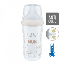 Nuk Baba cumisüveg NUK Perfect Match Temperature Control 260 ml fehér cumisüveg