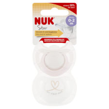 Nuk Star szilikon cumi 0-2hó 2 db (lány) cumi