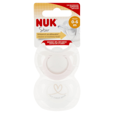 Nuk Star szilikon cumi 0-6hó 2 db (lány) cumi