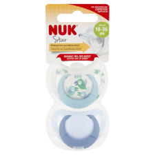 Nuk Star szilikon cumi 18-36hó 2 db (fiú) cumi