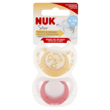 Nuk Star szilikon cumi 6-18hó 2 db (lány) cumi