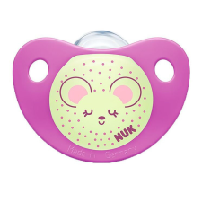 Nuk Trendline éjszakai cumi, latex, 0-6 hónapos, rózsaszín cumi