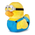 Numskull TUBBZ Cosplaying Ducks - Minyonok Bob kacsa figura plüss változat