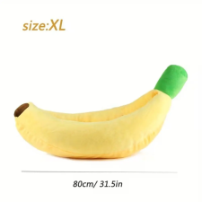 Nunbell Banán alakú plüss kisállat fekhely több méretben - XL szállítóbox, fekhely kutyáknak