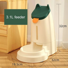 Nunbell Füles kisállat automata etető - 3,1L - Zöld kutyatál
