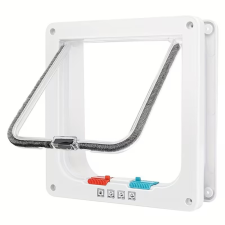 Nunbell Macskaajtó 4 irányú biztonsági zárral 25 x 27,7cm kutyaajtó