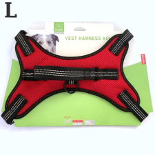  Nunbell Vest Harness Air típusú hám kisállatoknak-L - Piros nyakörv, póráz, hám kutyáknak