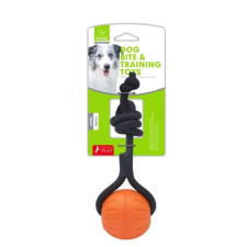  Nunbell zsinóros labda kutyáknak-nagy - Narancs játék kutyáknak