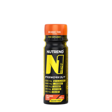 Nutrend N1 Shot Preworkout - Edzés előtti energizáló (60 ml, Orange Fire) vitamin és táplálékkiegészítő