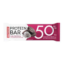 Nutrend protein szelet 50% cookies and cream 50 g reform élelmiszer