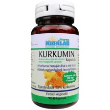 NutriLAB KURKUMIN - 90 db vitamin és táplálékkiegészítő